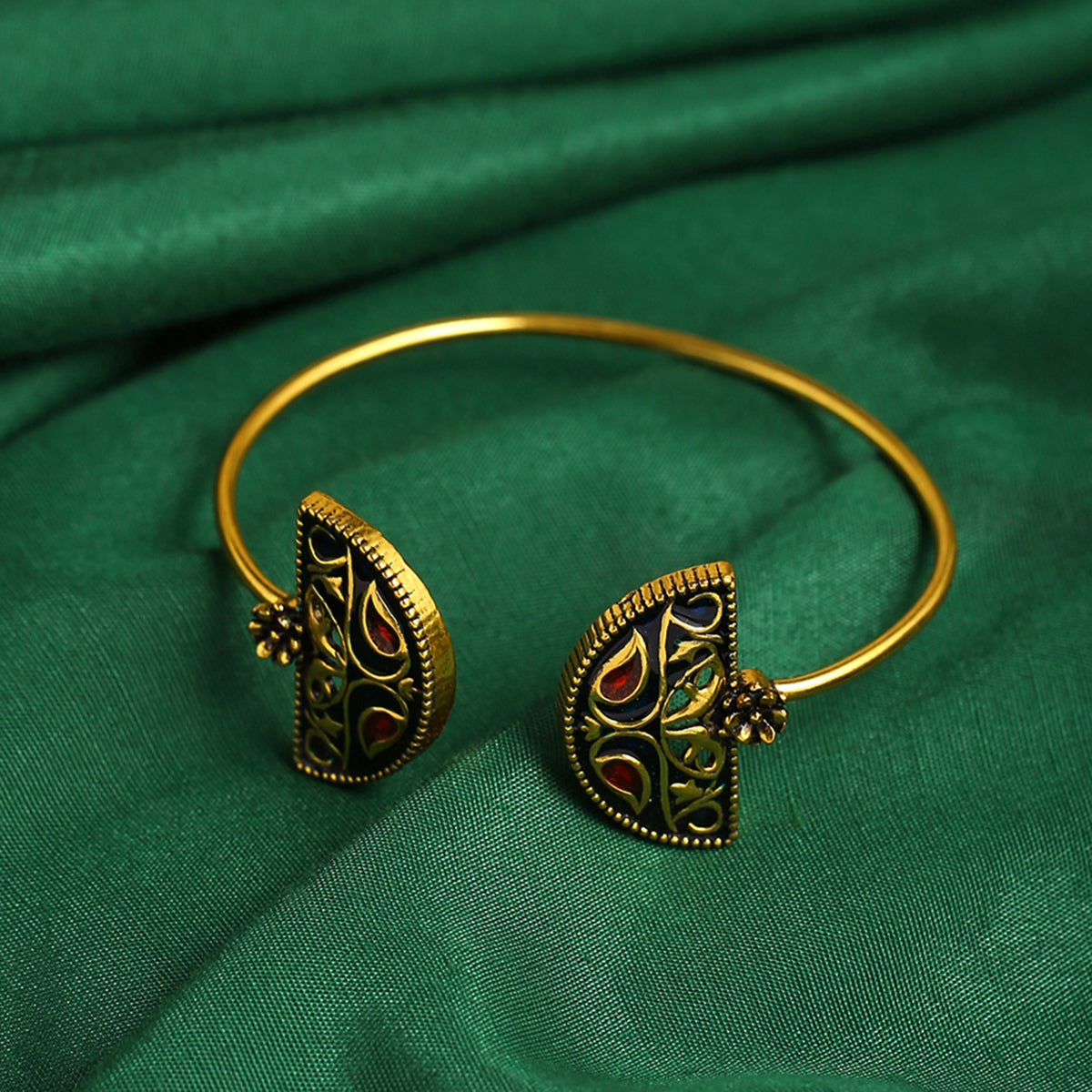 Arabian Nights Half Moon Cuff Bracelet