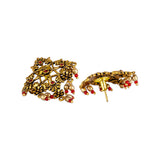 Arabian Nights Antique Oxidized Golden Brass Earrings