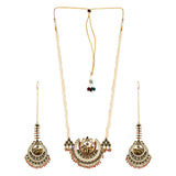 Arabian Nights Crescent Moon Antique Gold Necklace Set