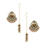 Arabian Nights Crescent Moon Antique Gold Necklace Set