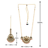 Arabian Nights Crescent Moon Antique Gold Necklace Set