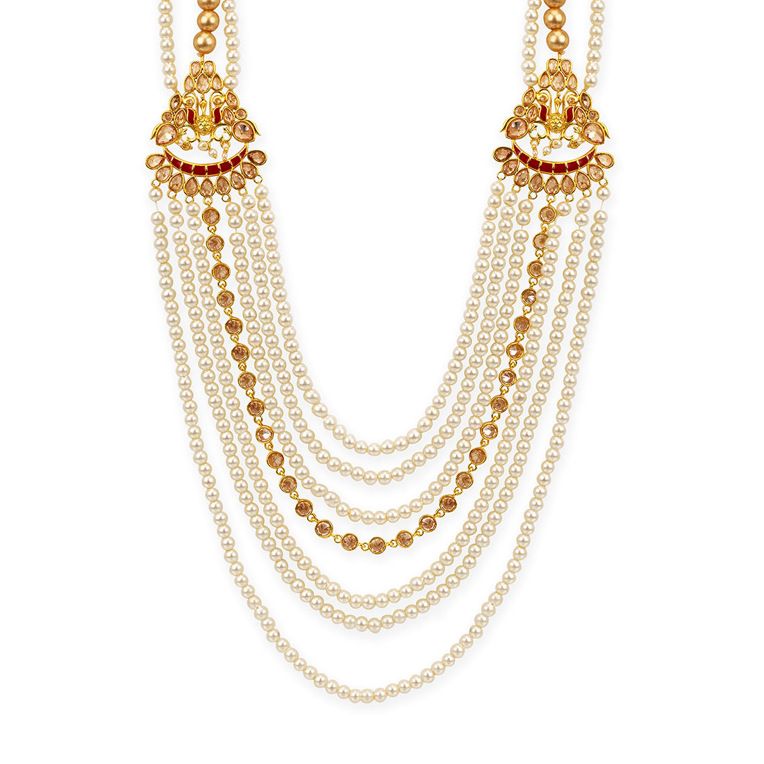 Apsara Groom Multilayered Pearl Necklace