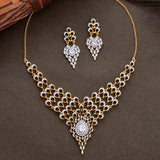 Peacock Regal Gold Necklace Set