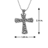 Stunning Cross Shaped Pendant With Chain