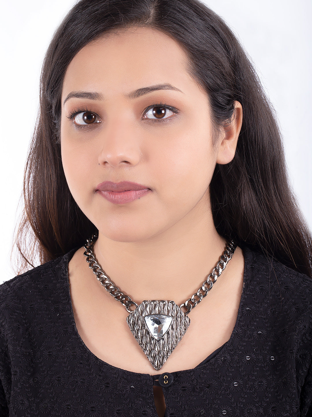 Crystal Decked Statement Necklace