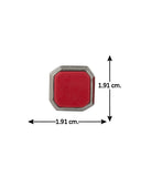 Dashing Red Square Stone Studded Milestone Cufflinks