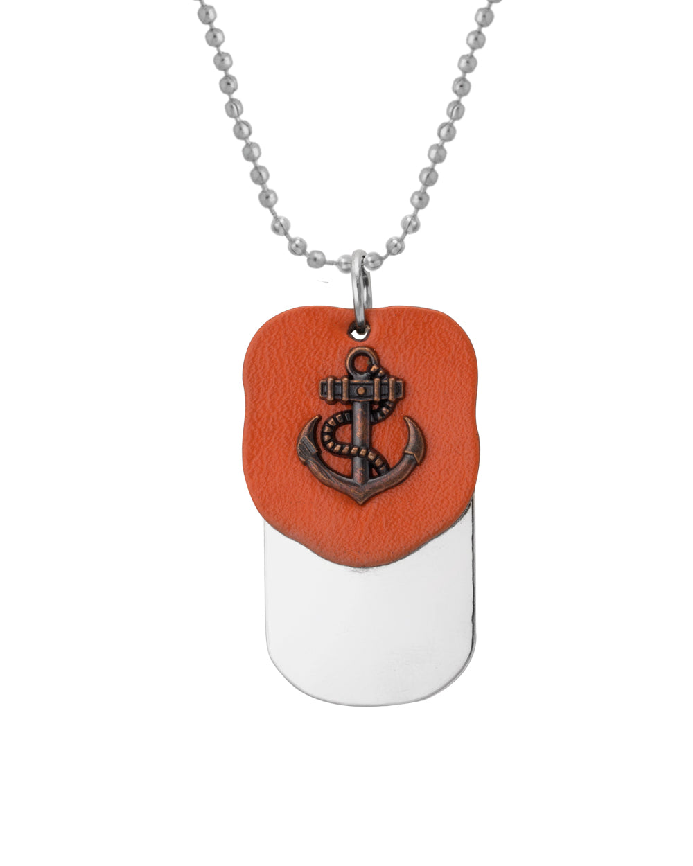 Dog Tag With Anchor Pendant With Chain For Men From Dare by Voylla
