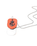 Dog Tag With Anchor Pendant With Chain For Men From Dare by Voylla