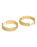 Trendy Hoops Elegant Gold Plated Earrings