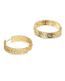 Trendy Hoops Elegant Gold Plated Earrings