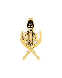 Halloween Collection Skull and Swords Brooch