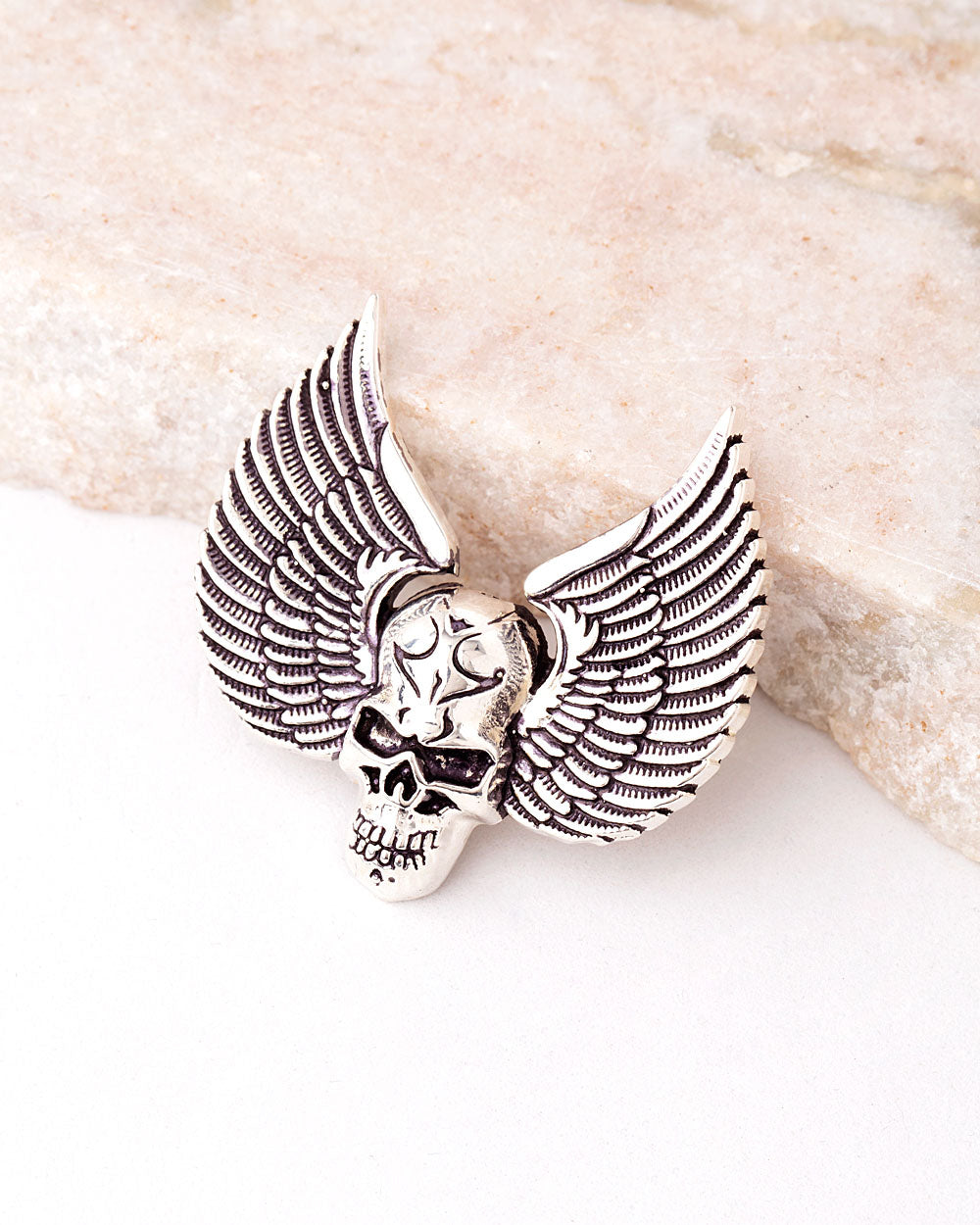 Halloween Collection Skull and Wings Brooch