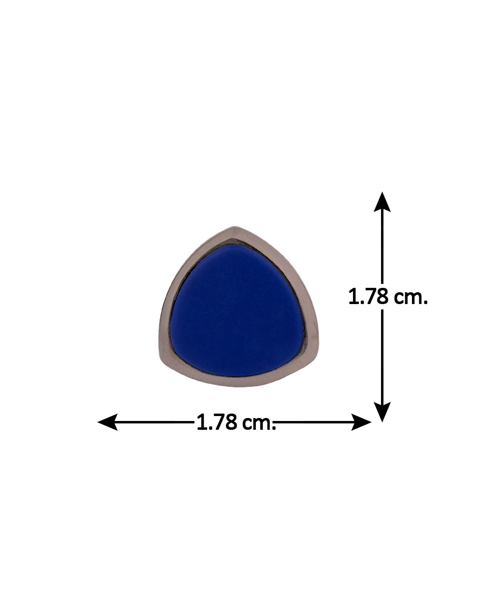 Formal Blue Stone Black Rhodium Milestone Cufflinks