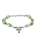 Green Beaded Bracelet With A Stylish Finish
