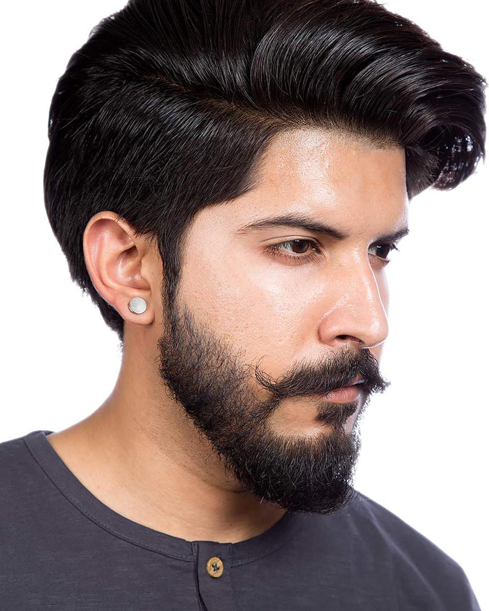 Buy Earrings for Men, Black Earrings, Men Stud Earrings, Men Single Earring,  Black Stud Earring, Minimalist Earrings, Men Black Studs Online in India -  Etsy