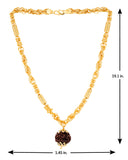 Mahadev Extension Gold Plated Rudraksha Chain