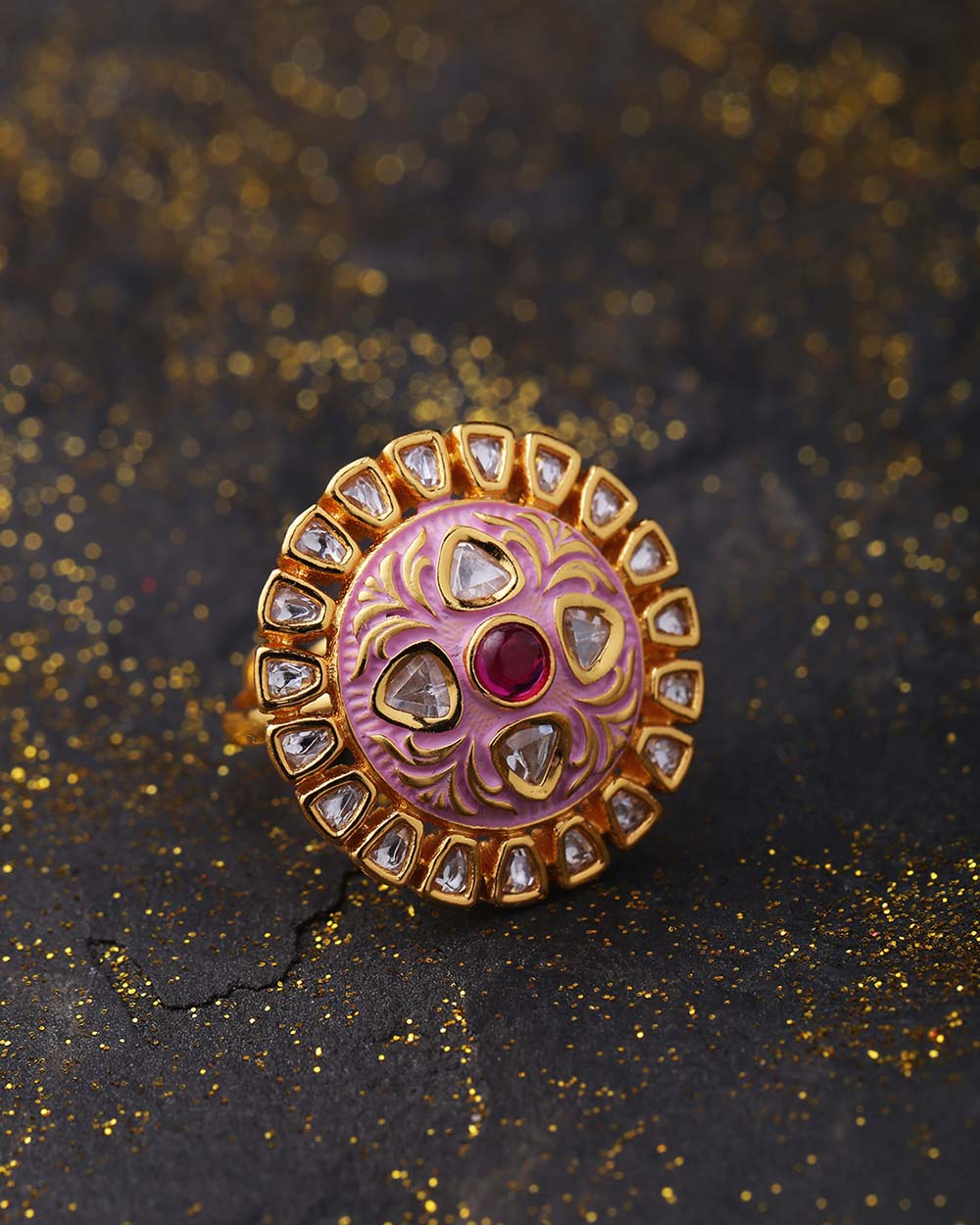 Mehar Enamel Adorned Ring