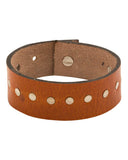 Men's Band Bracelet With Leather Look