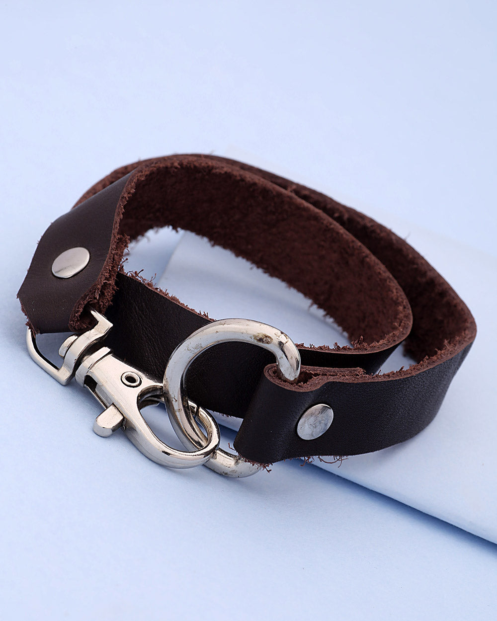 Plain Brown Belt Band Bracelet