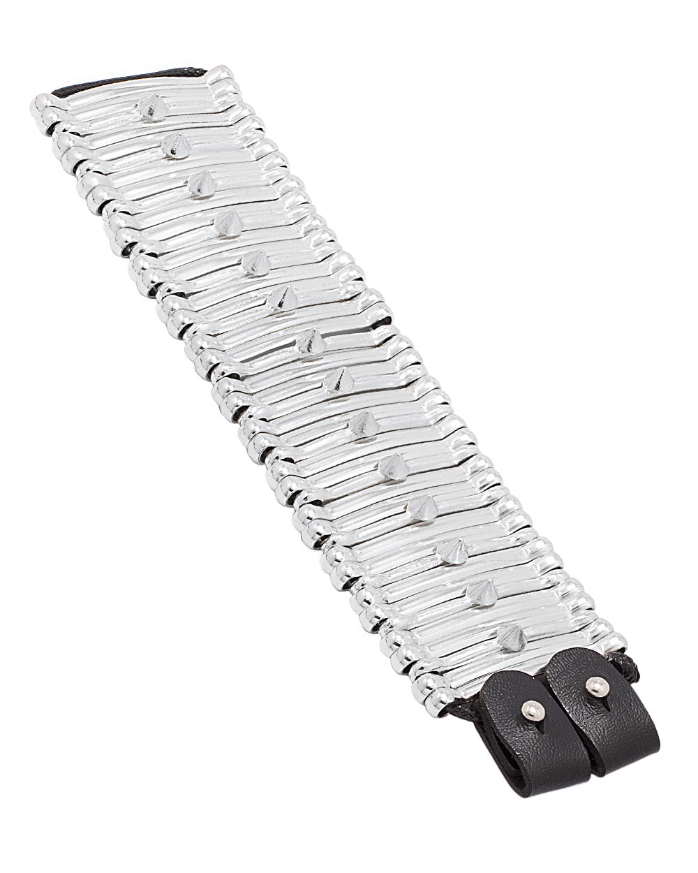 Silver Toned  Broad Band Bracelet
