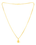 Sleek Gold Plated Shiv Ling Pendant