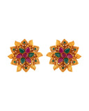 Southern Bling Floral Stud Earrings