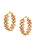 Trendy Hoops Multicolored Party Wear Earrings